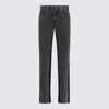 Mugler Black Cotton Denim Jeans In Black