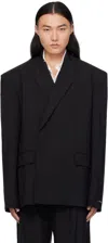 Mugler Double-breasted Blazer In 1999 Black