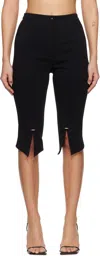 Mugler Pierced Capri Pants In 1999 Black