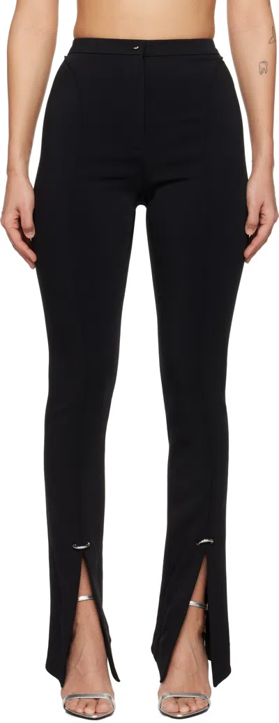 Mugler Piercing Detail Pant In Black