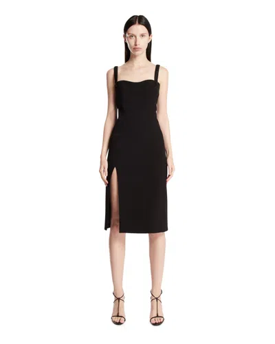 Mugler Black Re/edit Silk Midi Dress