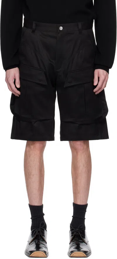 Mugler Black Relaxed-fit Cargo Shorts