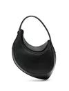 Mugler Black Smooth Spiral Curve Mini Bag In Black
