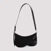 Mugler Black Spiral Curve 01 Shoulder Bag In Black