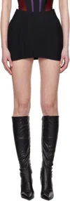 Mugler Black Tailored Miniskirt In 1999 Black