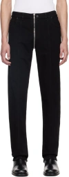 Mugler Zippered Wrangler Jeans In Black