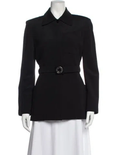 Pre-owned Mugler Blazer In Black