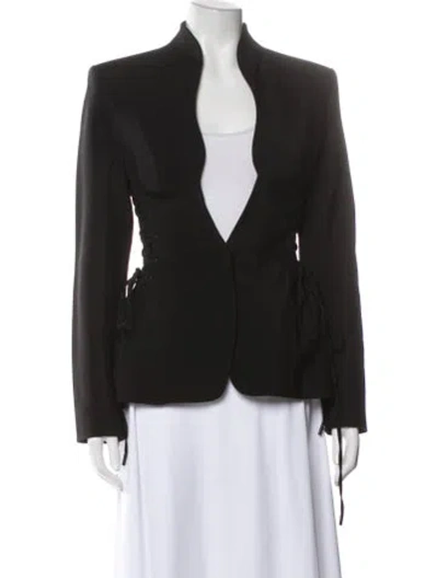 Pre-owned Mugler Blazer In Black
