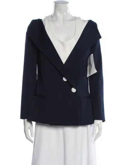 Pre-owned Mugler Blazer In Blue