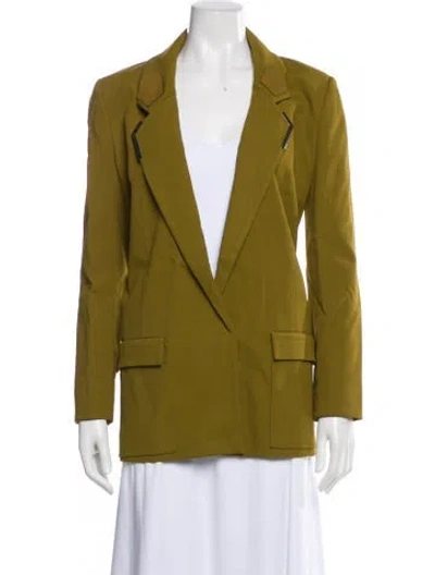 Pre-owned Mugler Blazer In Green