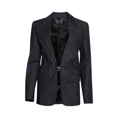 Pre-owned Mugler Blazer 'raw Blue' | Women's Size 38