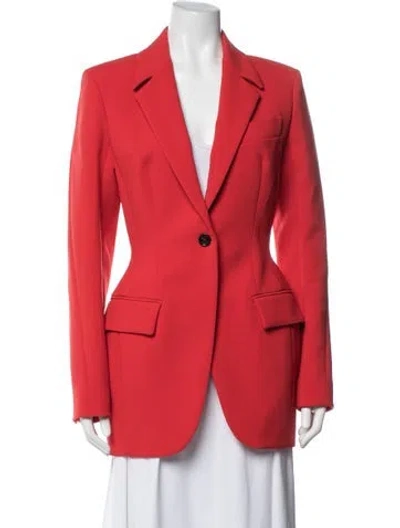 Pre-owned Mugler Blazer In Red