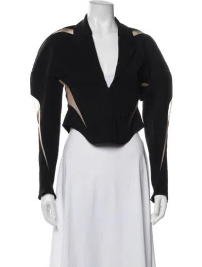 Pre-owned Mugler Blazer W/ Tags In Black