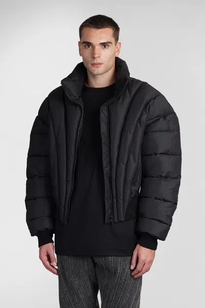 MUGLER BOMBER IN BLACK POLYESTER