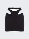Mugler Cutout Miniskirt In Black