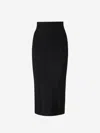 Mugler Classic Black Midi Dress By  In Black