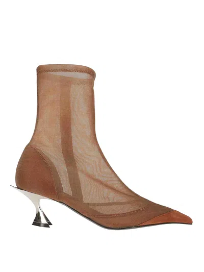 MUGLER SUEDE ANKLE BOOTS