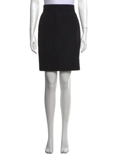 Pre-owned Mugler Braided Accents Mini Skirt In Black