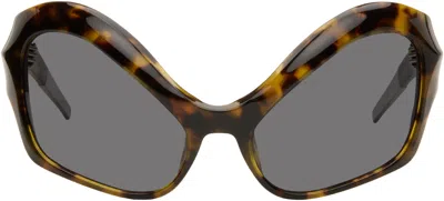 Mugler Brown Cat Eye Sunglasses