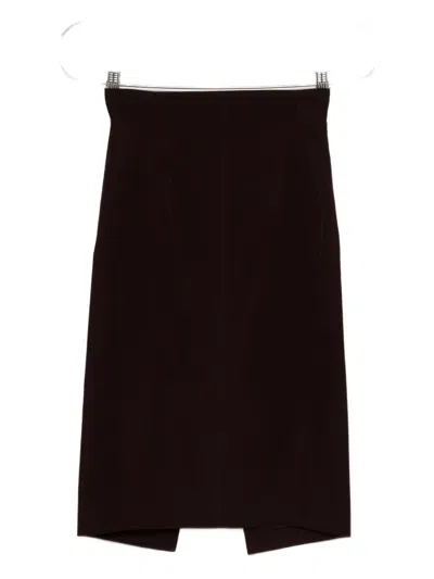 Mugler Buckle-detailed Pencil Skirt