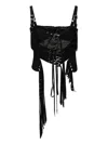 Mugler Buckled Corset In Black