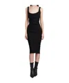 Mugler Dress Woman In Black