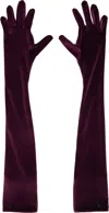 Mugler Logo-embellished Long Gloves