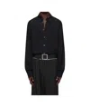 Mugler Button-up Long Sleeve Shirt In Black