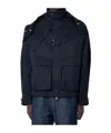 Mugler Men Heavy-duty Cotton Jacket In Black