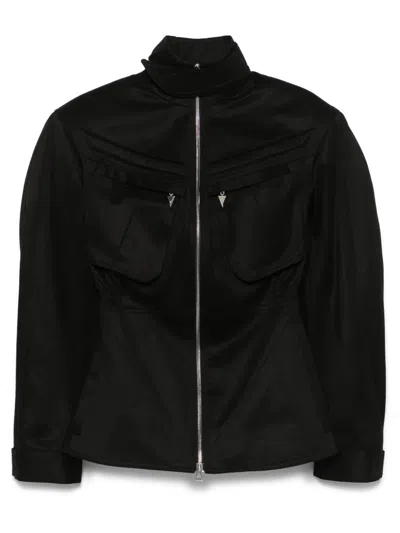 Mugler Cargo-jacke In Schwarz