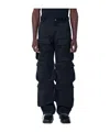 Mugler Multiple Pocket Cargo Pants In Black