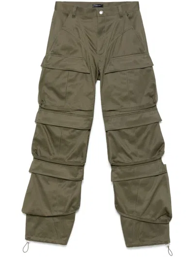 Mugler Cargo Pants In Green