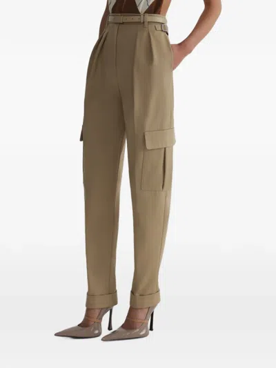 Mugler Cargo Pants In Green