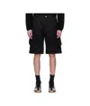 Mugler Cargo Shorts In Black