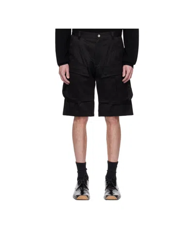 Mugler Cargo Shorts In Black