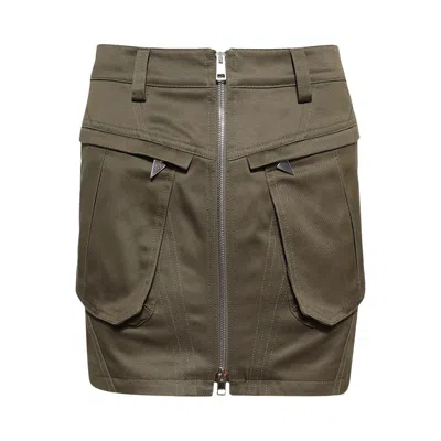 Pre-owned Mugler Cargo Skirt 'khaki' | Green | Women's Size 34
