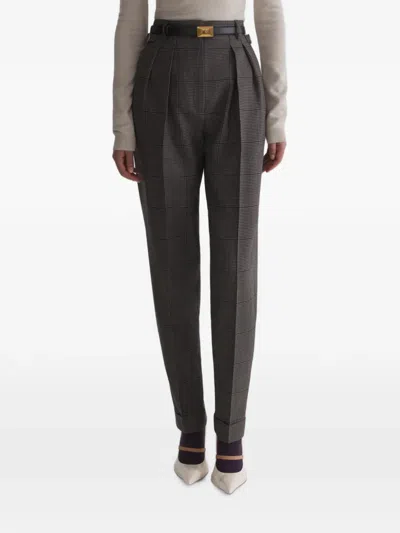 Mugler Carrot Pants In Gray