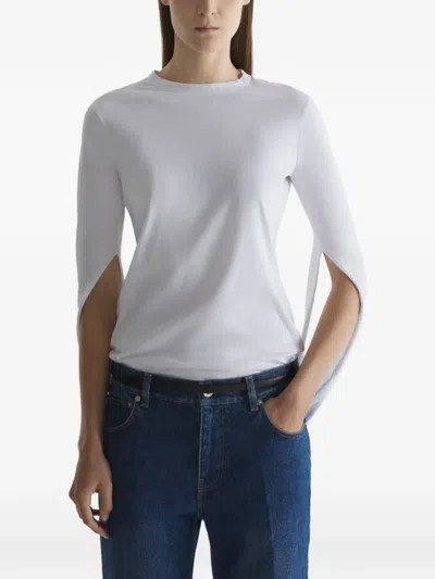 Mugler Cascade Loop T-shirt In White