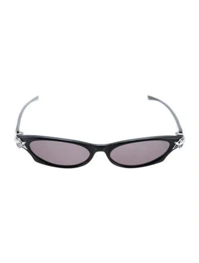 Pre-owned Mugler Cat-eye Tinted Sunglasses In Black