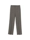 Mugler Check-pattern Trousers In Purple