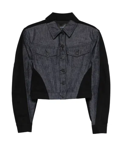 Mugler Colour-block Denim Jacket