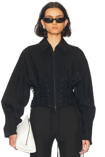 Mugler Corset Jacket In Black