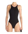 Mugler Corset-style Swimsuit In Black