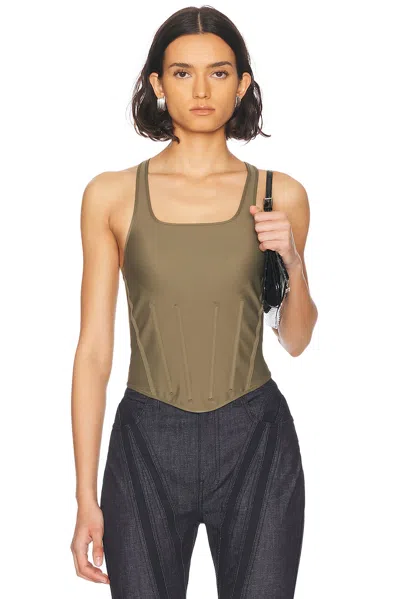 MUGLER CORSET TANK TOP
