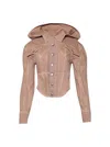 Mugler Corseted Denim Jacket