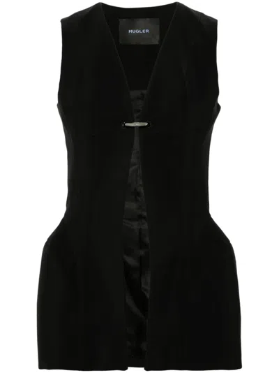 MUGLER CORSETED PIERCED VEST