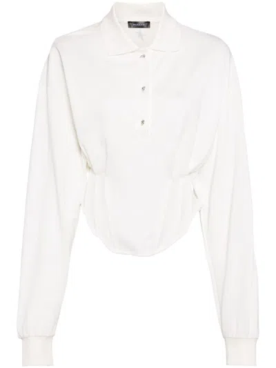 MUGLER CORSETED POLO SHIRT