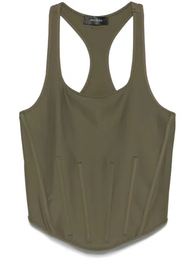 MUGLER CORSETED TANK TOP