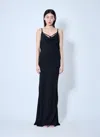 Mugler Women Crepe Maxi Dress In Black