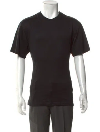 Pre-owned Mugler Crew Neck Short Sleeve T-shirt W/ Tags In Black